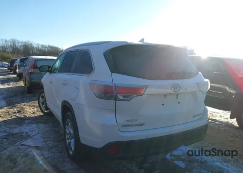 2015 Toyota Highlander Limited V6 из США, поврежденный, VIN 5TDDKRFH1FS073431